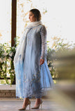 Zab06 Nadia Farooqi-Embroidered 3pc organza dress with organza duppata